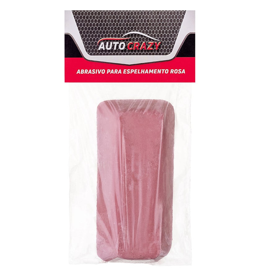 ABRASIVO PARA ESPELHAMENTO DE METAIS ROSA 300G AUTO CRAZY