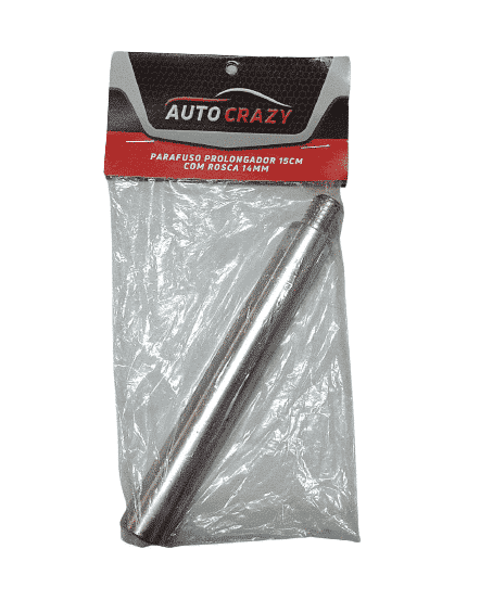PARAFUSO PROLONGADOR 15CM ROSCA 14MM - AUTO CRAZY