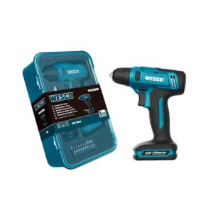 PARAFUSADEIRA E FURADEIRA A BATERIA 12V 10mm + 10 PONTEIRAS