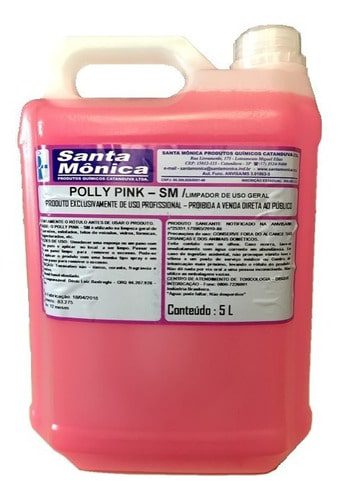 POLLY PINK MULTIUSO SANTA MONICA LAVA MOTO LIMPA ESTOFADO 5L