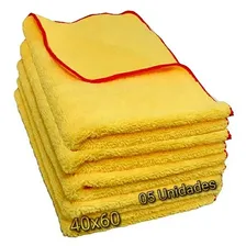 PROMOÇÃO PROMOÇÃO FLANELA De Microfibra Automotivo Cadillac 40x60cm 350gsm Cor Amarelo PROMOÇÃO PROMOÇÃO  ( 4 FLANELAS POR R$ 50,00 )