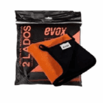 FLANELA DE MICROFIBRA LARANJA/PRETA 40X40CM EVOX