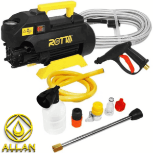 Lavadora Alta Pressão Portátil + Kit Limpeza Automotiva Rotta376