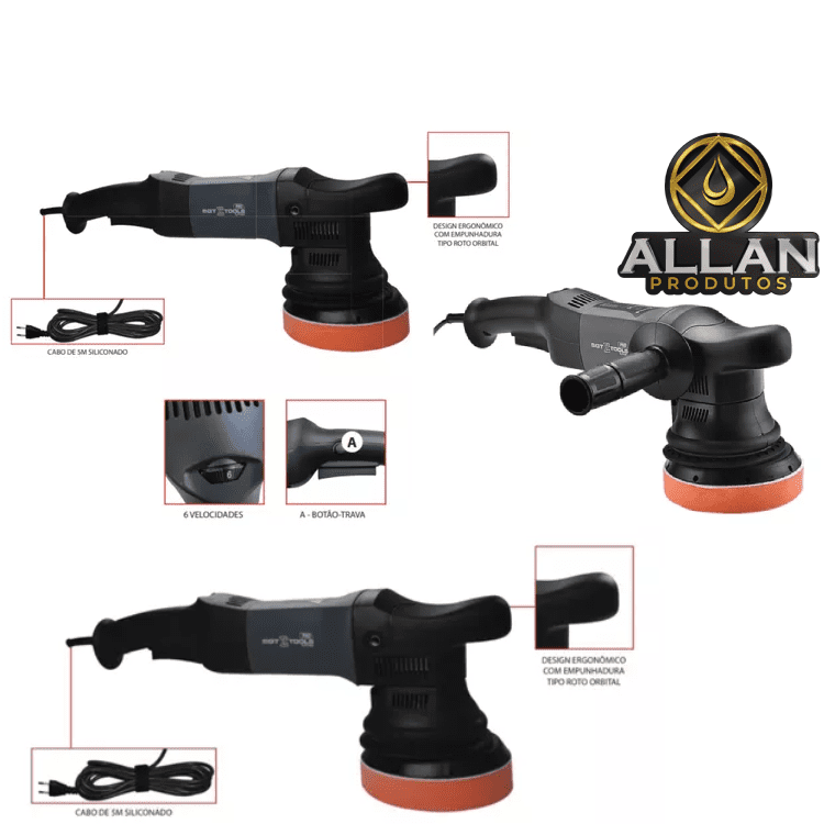 Politriz Roto Orbital 15mm Sgt-5117 900w Sigma Tools 220v
